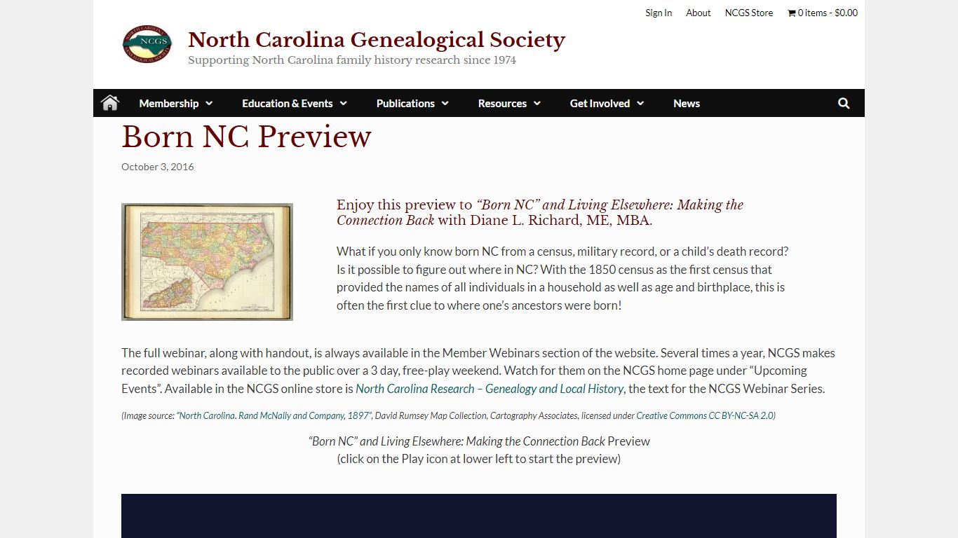 Born NC Preview - North Carolina Genealogical Society